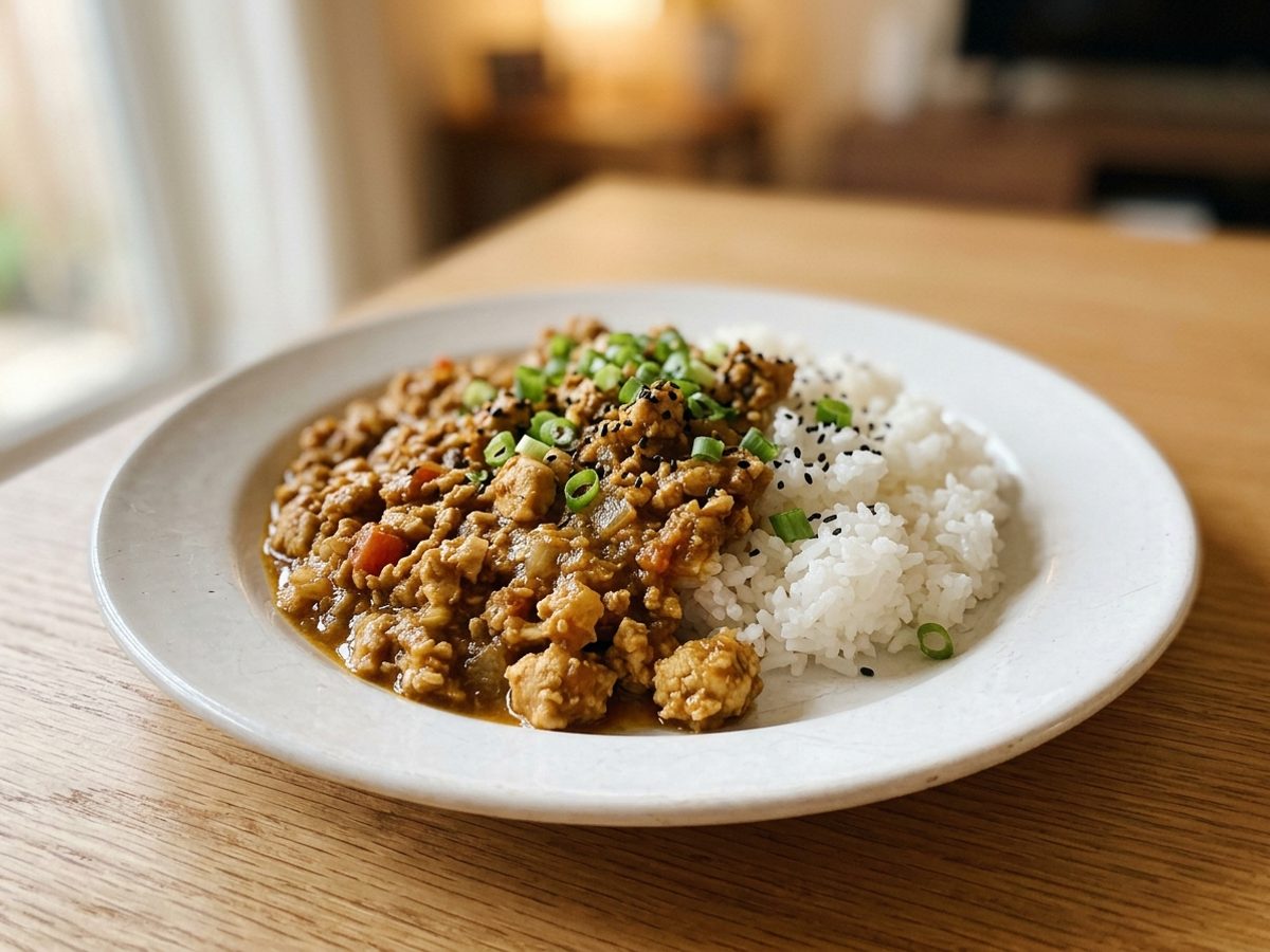 鶏むねの低脂質キーマカレー