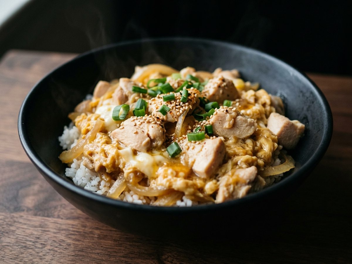 鶏むねのふわとろ親子丼（減脂版）