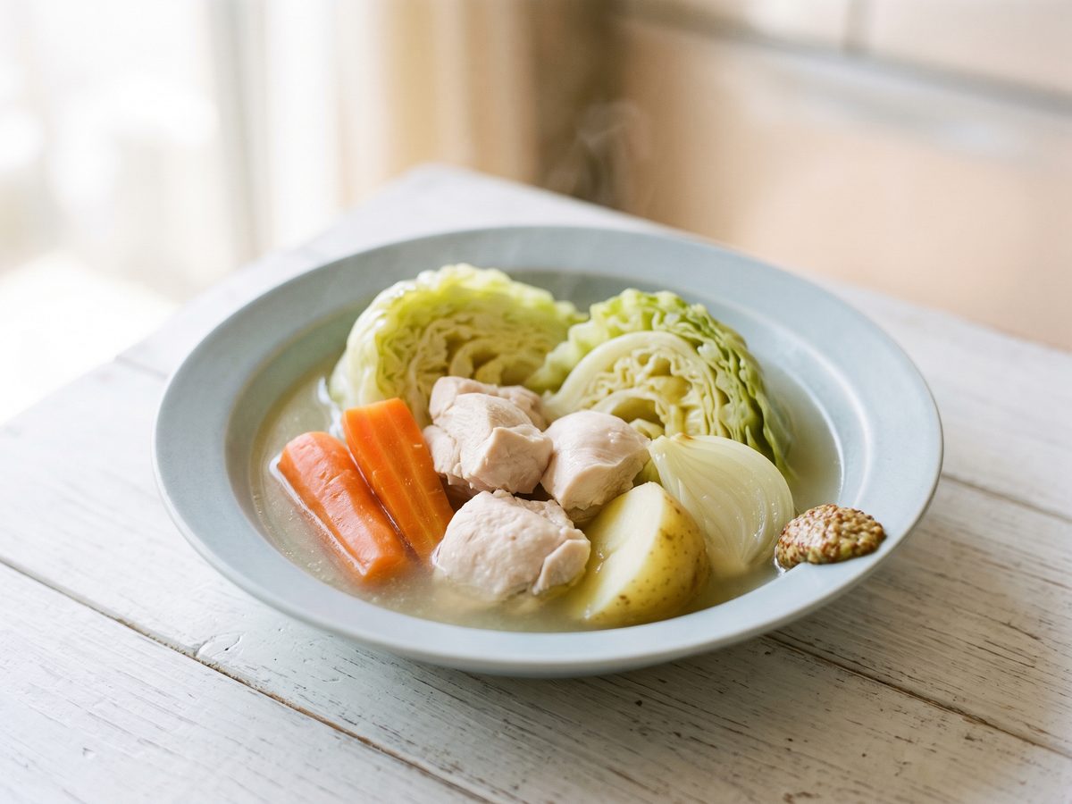 鶏むねとキャベツの高タンパクポトフ