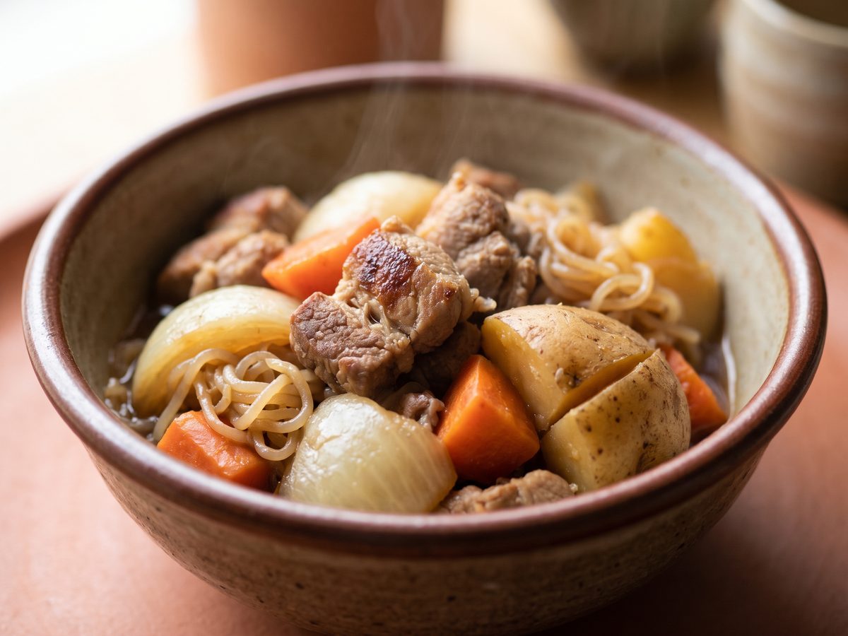 豚もも肉の高タンパク肉じゃが